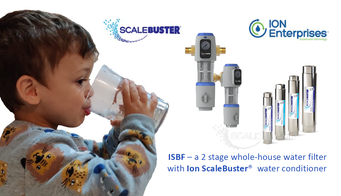 ISBF Kits: ISBF-T2N12C Back-wash Whole-House Water Filter With a ScaleBuster Water Conditioner